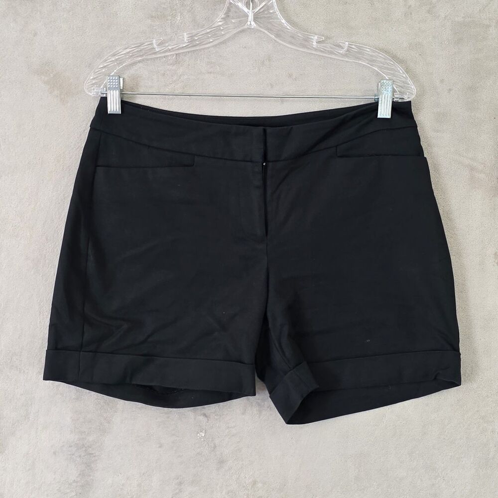 Apt 9 Essentials Womens chino Shorts Black Sz 8